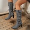 Newness Sculpted Silhouette Knee High Boots Elevate your style with these sophisticated knee high boots perfect for any occasion