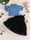 Adorable Flutterby Delight girls camisole dress perfect for spring and summer A charming lightweight dress with delicate details