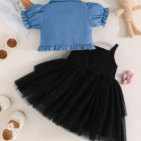 Adorable Flutterby Delight girls' camisole dress, perfect for spring and summer. A charming, lightweight dress with delicate details.