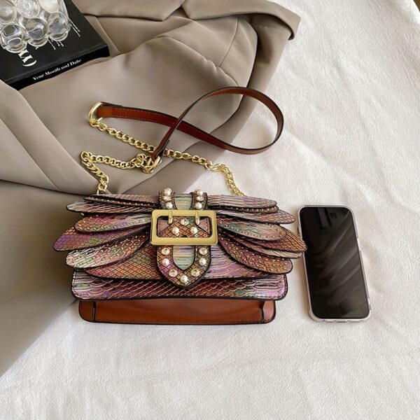 Newness Iridescent Butterfly Holographic Crossbody Bag in iridescent holographic finish. Chic and versatile crossbody bag perfect for everyday use.