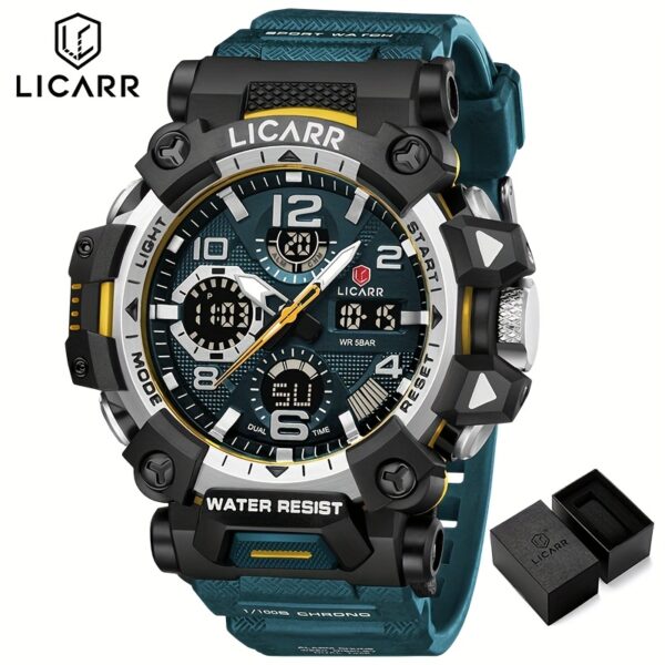 LICARR Apex Men's Sports Watch: Durable, stylish, and feature-packed timepiece for active lifestyles.