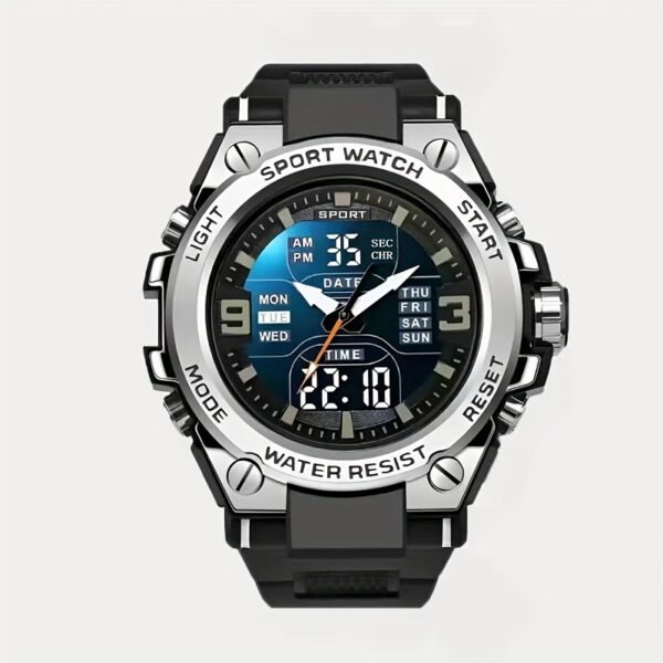 Newness Apex Dual Display Men's Sport Watch: Showcase your active lifestyle with this durable and stylish watch, featuring a dual display for ultimate functionality.