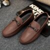 Dubai Nights Mens PU Loafers Sophisticated black PU leather loafers perfect for any occasion Timeless style from Newness