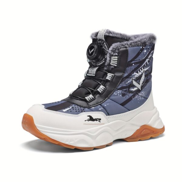 FANGFIUP Arctic Explorer Kids Winter Boots: Stylish and warm winter boots ideal for snow, hiking, and outdoor play.