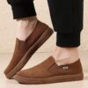 Newness Lightweight Mens Fabric Loafers in navy blue Experience effortless style with breathable fabric and lightweight comfort