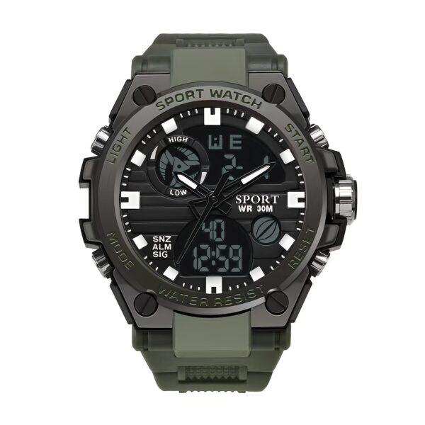 Newness Apex Dual Display Men's Sport Watch: Showcase your active lifestyle with this durable and stylish watch, featuring a dual display for ultimate functionality.
