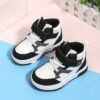 Newness Playtime Geometric Mid Top Sneakers Stylish and comfortable kids geometric print sneakers perfect for active play Non slip sole ensures safety