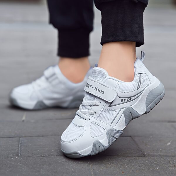 Stylish and comfortable Velocity Boys' Sports Shoes in action, perfect for active kids. Showcasing the shoe's design and vibrant colors.