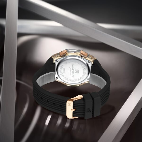 NAVIFORCE Apex Men's Digital Sports Watch, showcasing its sleek design, LED backlight, and water resistance.