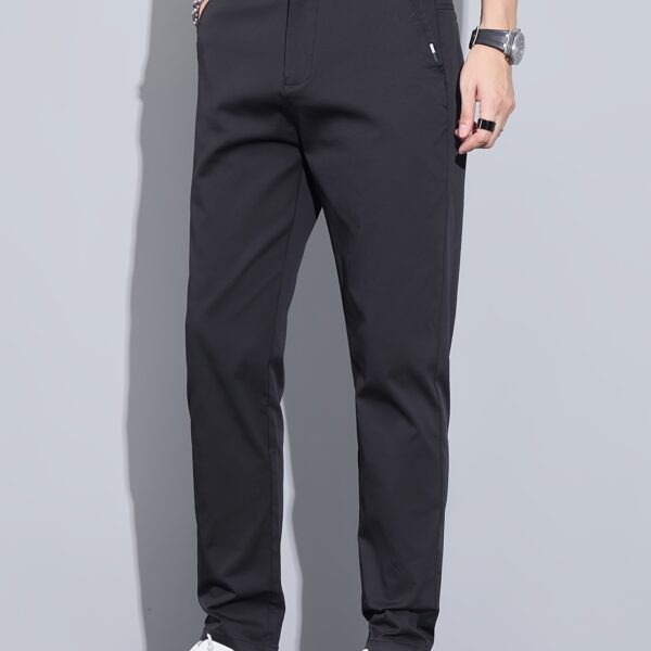 Newness Dubai Luxe Men's Straight-Leg Pants: Elevate your style with these comfortable, modern-fit pants.