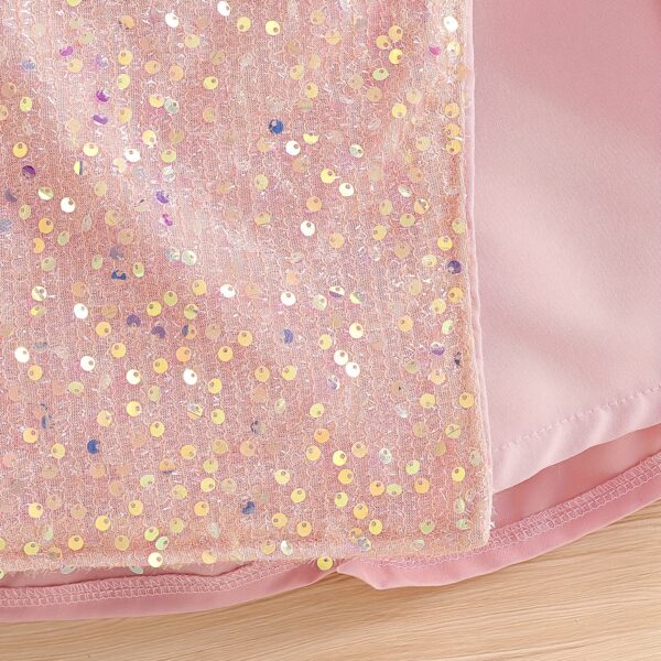 Adorable girls' summer outfit! Newness's Summer Sparkle two-piece set features a stylish top and coordinating bottom, perfect for parties, weddings, or any special occasion.