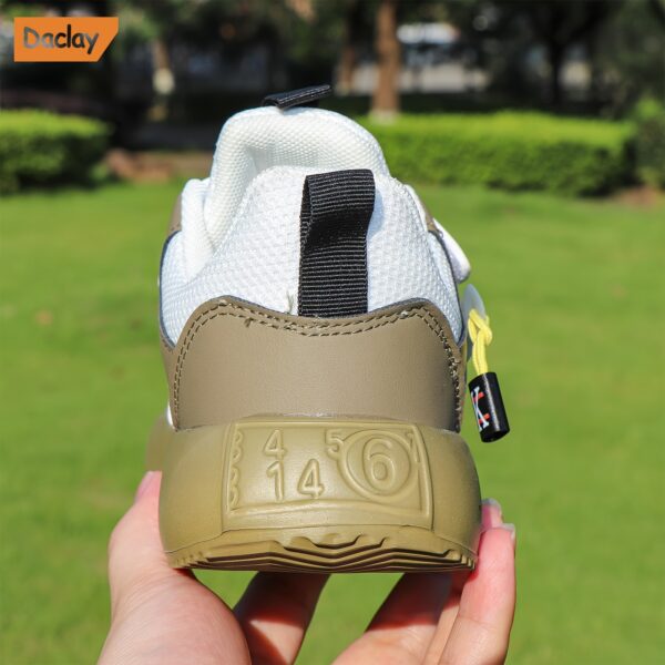 Stylish and comfortable DACLAY striped breathable boys' casual sneakers, perfect for all seasons. These shoes offer superior comfort and breathability.