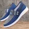 Newness Metropolitan Mens Slip On Loafers in breathable fabric with cushioned insole perfect for any occasion