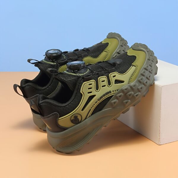 CAMKIDS boys' mesh sneakers in stylish design, perfect for all-season adventures. Breathable and comfortable for active kids.