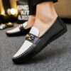Newness Monaco Checkered Slip On Loafers Comfortable and stylish checkered loafers perfect for elevating any outfit