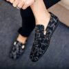 Newness Metropolitan Mens Patterned Loafers Versatile patterned loafers perfect for business or casual wear Stylish and comfortable