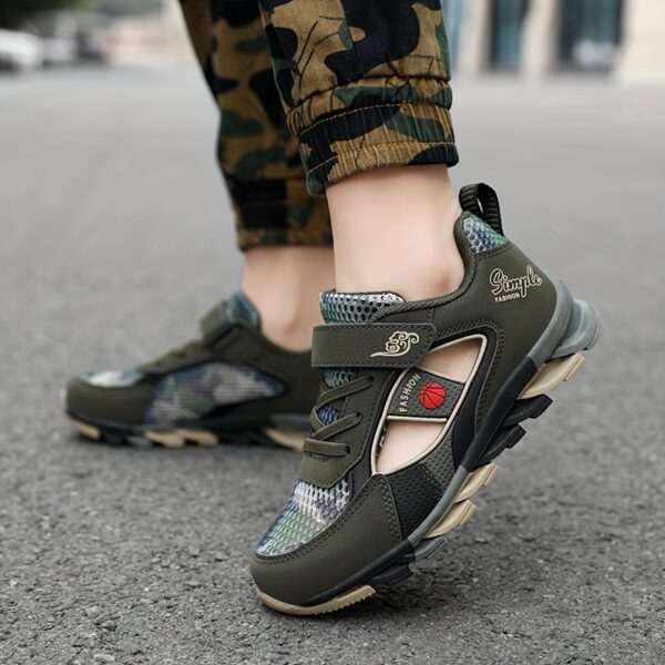 Stylish and comfortable Stealth Camo Kids' sneakers in camouflage print, perfect for boys and girls. Newness kids' shoe collection.