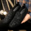 Cairo Nights Paisley Fabric Loafers Chic and comfortable paisley slip on loafers perfect for any occasion