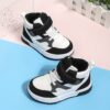 Newness Playtime Geometric Mid Top Sneakers Stylish and comfortable kids geometric print sneakers perfect for active play Non slip sole ensures safety