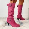 Newness Sculpted Silhouette Knee High Boots Elevate your style with these sophisticated knee high boots perfect for any occasion