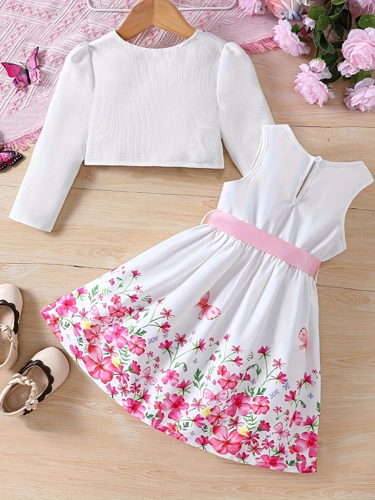 Adorable Serene Garden floral print dress perfect for parties and everyday wear