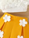 Adorable Summer Bloom Girls Shorts Set in a cheerful floral print perfect for sunny summer days The set includes a top and shorts
