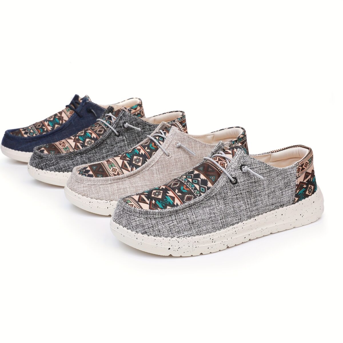 Cairo Breeze Mens Graphic Loafers by Newness Stylish breathable lightweight and non slip loafers for all day comfort