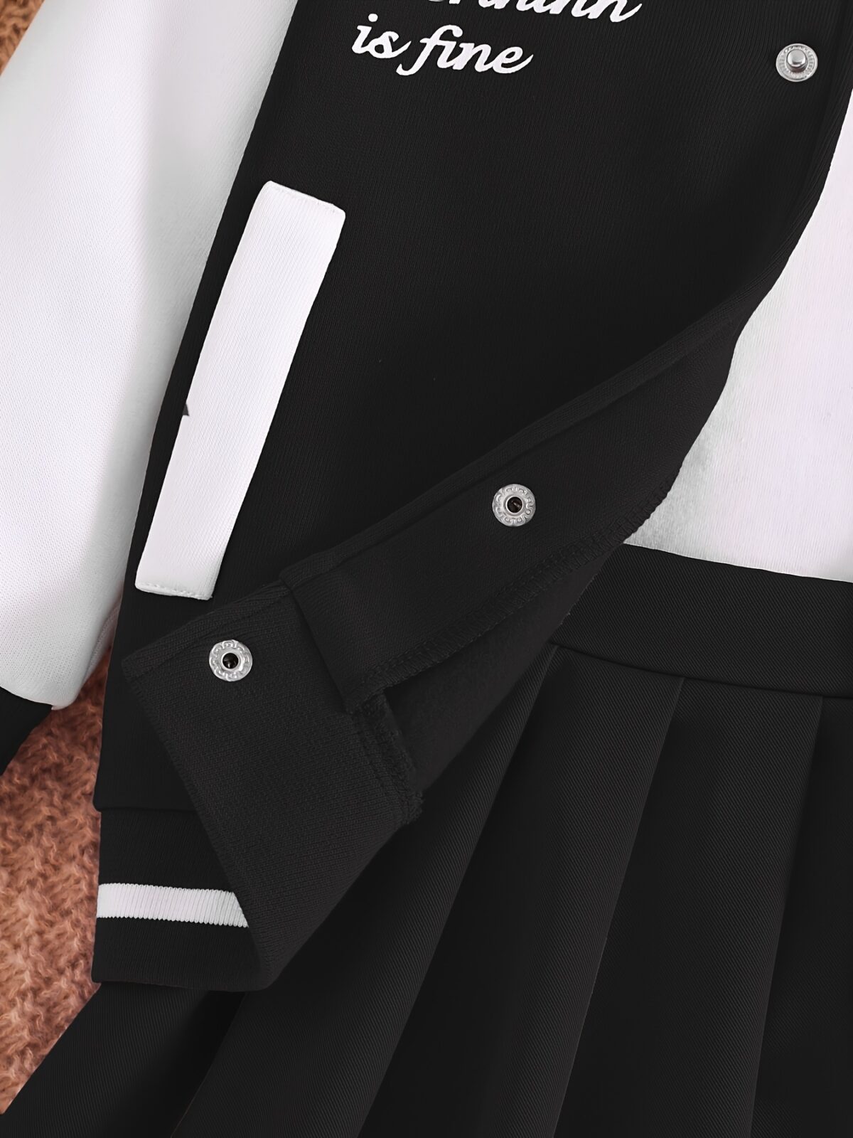 Stylish girls preppy jacket set from Newness Features a blazer and skirt combination in coordinating colors and fabrics Perfect for school special occasions or everyday wear