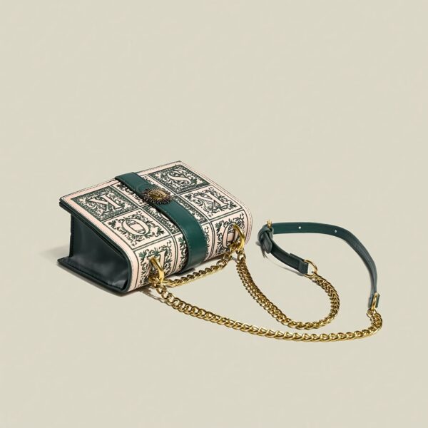 Newness Celestial Sun Embroidered Chain Bag: A chic, versatile chain bag with celestial sun embroidery, perfect for elevating any outfit.