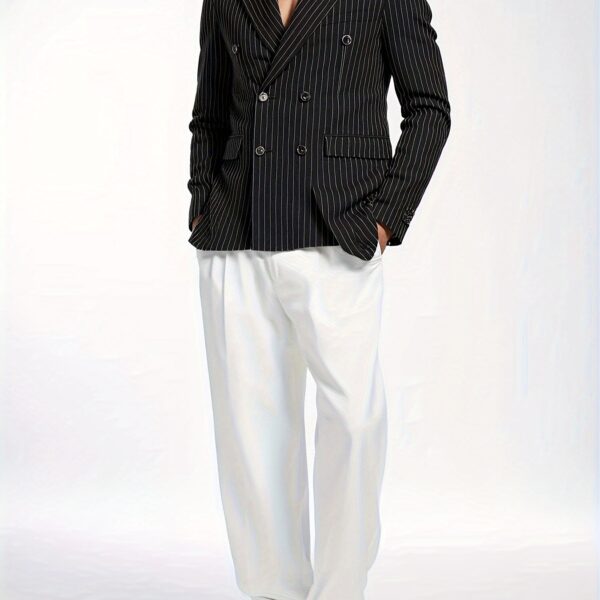 The Newness Gatsby Striped Suit Jacket: A sophisticated striped suit jacket, perfect for any occasion.