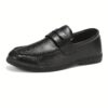Newness Mens Slip On Loafers Effortless style meets ultimate comfort Brown leather loafers with a classic silhouette perfect for everyday wear
