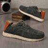 Newness Mens Effortless Style Fabric Loafers Breathable lightweight and effortlessly stylish loafers perfect for everyday wear Close up view showcasing the fabric texture and design