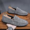 Newness Metropolitan Mens Grey Loafers Effortlessly chic grey loafers perfect for any occasion