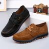 Newness Dubai Comfort Mens Fabric Loafers in navy blue showcasing the comfortable fit and casual style The loafers are made from breathable fabric