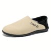 Newness Lian Di Mens Slip On Loafers in navy blue showcasing their breathable design and effortless style Perfect for any occasion