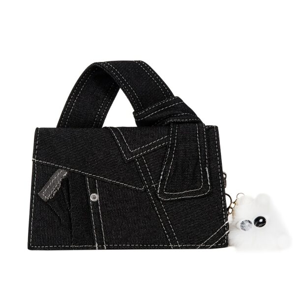 Newness Nomad Two-Tone Denim Crossbody bag, stylish and durable everyday denim crossbody bag in two tone denim, shown against a neutral background.