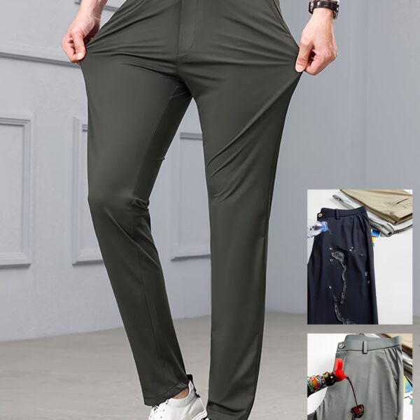 Newness Men's Slim Fit Dubai Navigator Pants: Sharp, modern slim-fit pants in a versatile color, ideal for any occasion. Experience ultimate comfort and style.