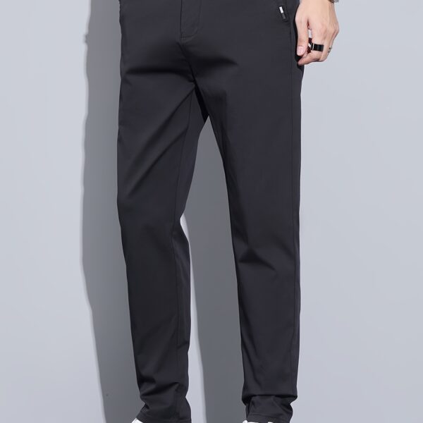 Newness Dubai Luxe Men's Straight-Leg Pants: Elevate your style with these comfortable, modern-fit pants.