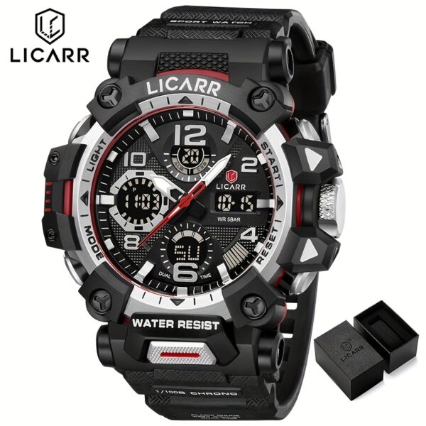 LICARR Apex Men's Sports Watch: Durable, stylish, and feature-packed timepiece for active lifestyles.