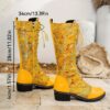 Newness Bloomsbury Floral Knee High Boots Elevate your style with these stunning floral knee high boots perfect for any occasion