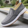 Newness Mens Striped Loafers Breathable fabric loafers with a stylish striped design perfect for everyday wear
