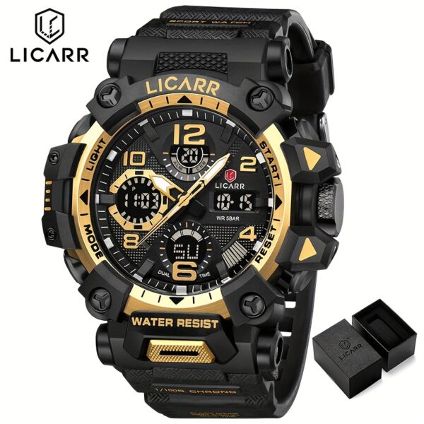 LICARR Apex Men's Sports Watch: Durable, stylish, and feature-packed timepiece for active lifestyles.