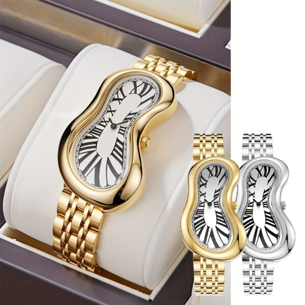 Sculptural Oval Quartz Watch