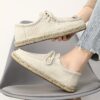 Newness Mens Canvas Loafers Hand stitched canvas loafers for effortless style and all day comfort Breathable and perfect for any occasion