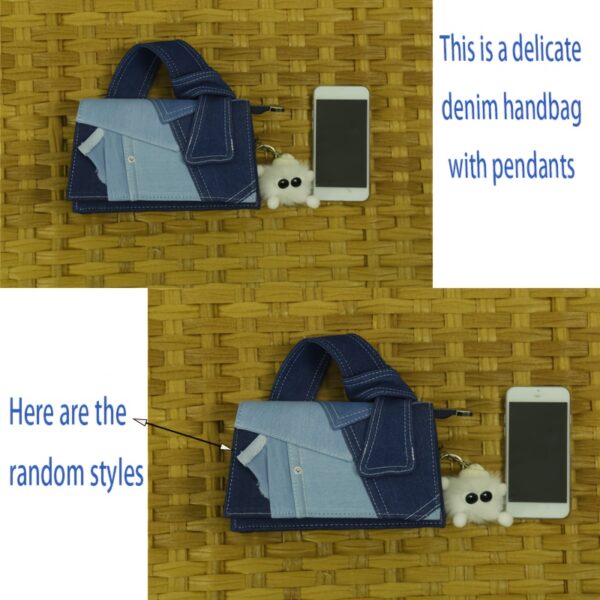 Newness Nomad Two-Tone Denim Crossbody bag, stylish and durable everyday denim crossbody bag in two tone denim, shown against a neutral background.