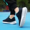 Kids Newness Velocity Mesh Sneakers in action showcasing their breathable mesh upper and lightweight design perfect for active play
