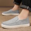 Newness Mens Fabric Loafers Breathable lightweight and effortlessly stylish loafers for any occasion