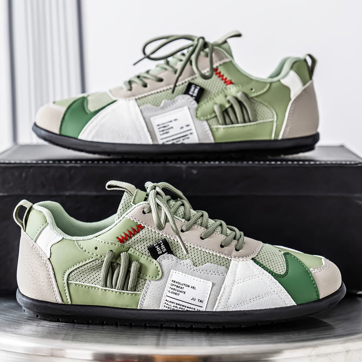 Stylish KOONEXY Urban Explorer Color Block Sneakers showcasing a retro inspired design with modern comfort Perfect for all seasons