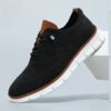 Newness Mens Casual Sneakers Breathable fabric PVC sole modern design for all day comfort