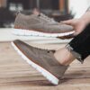 Newness Mens Casual Sneakers Breathable fabric PVC sole modern design for all day comfort